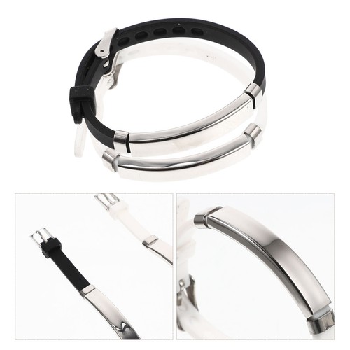 Light rubber bracelets - rubber,