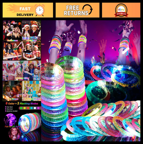 Pack glow bracelets led - bracelets,